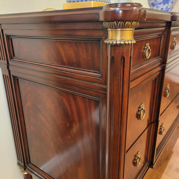 Louis XVI Grande Commode with Mahogany Top
