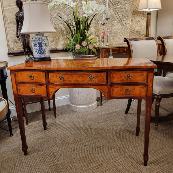 Petite Directoire Mahogany and Burl Writing Desk