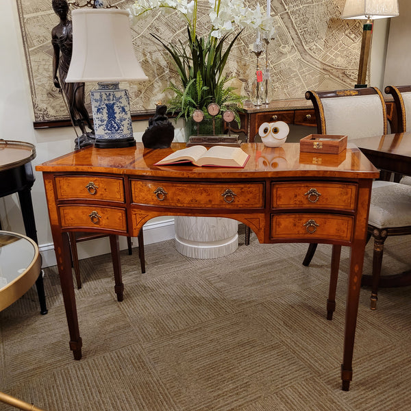 Petite Directoire Mahogany and Burl Writing Desk