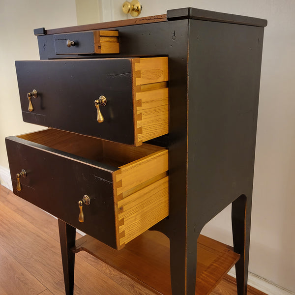 Commode Haute - Nightstand - High Chest in Black