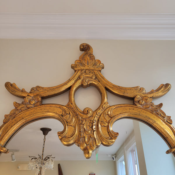 Craved Mirror Leon - Gold Finish