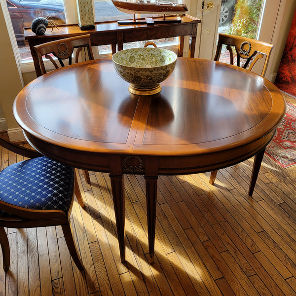 Directoire Six Leg Oval Dining Table