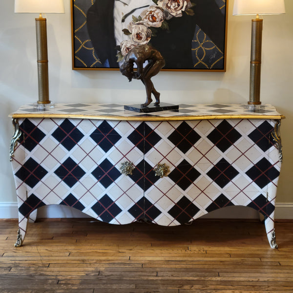 Buffet Arbalette - Deco Check-Pattern Design