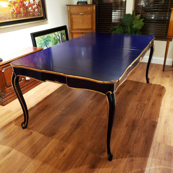 Louis XV Dining Table - Cherry in Bleu