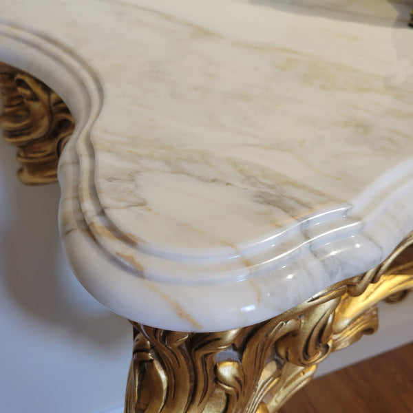 Louis XV Wall Console - Gold Leaf