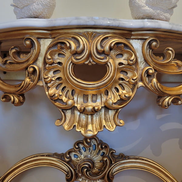 Louis XV Wall Console - Gold Leaf