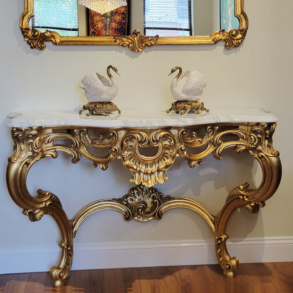 Louis XV Wall Console - Gold Leaf