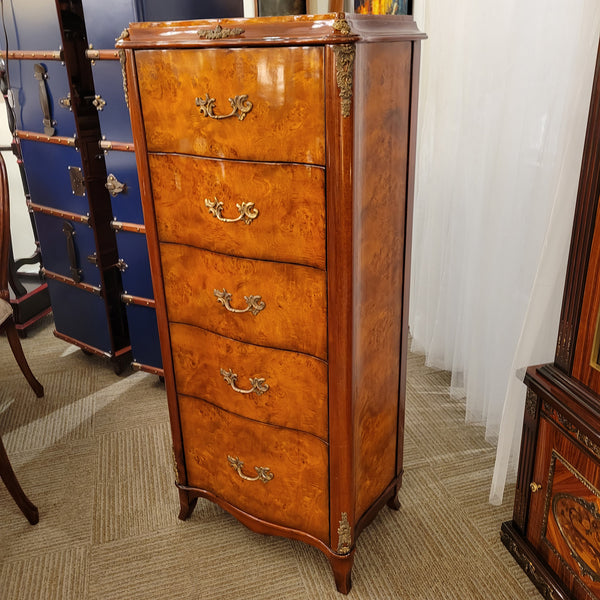 Louis XV Lingerie Chest - Burl