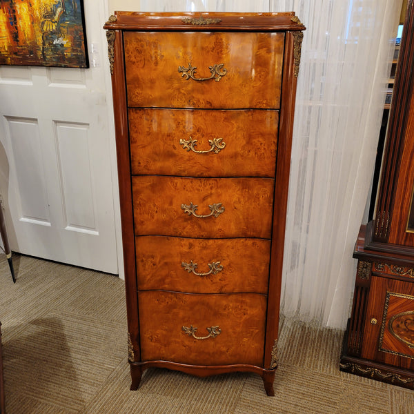 Louis XV Lingerie Chest - Burl
