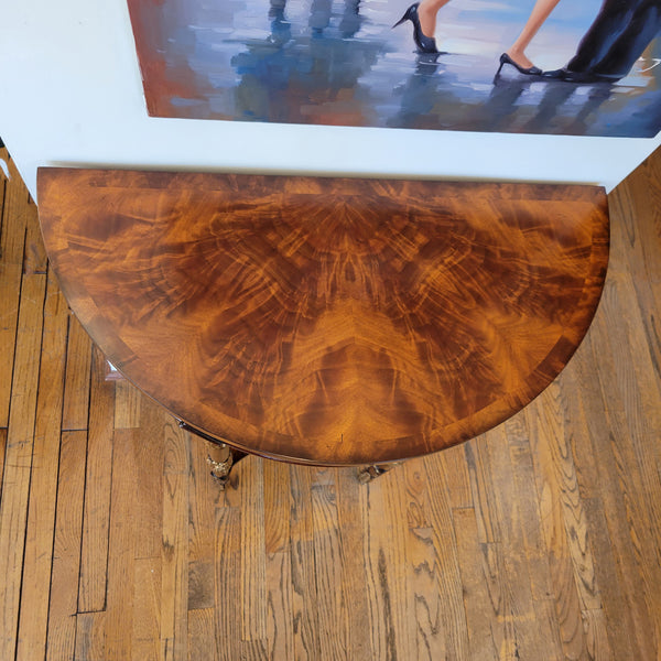 Petite Demi-Lune Console - Mahogany