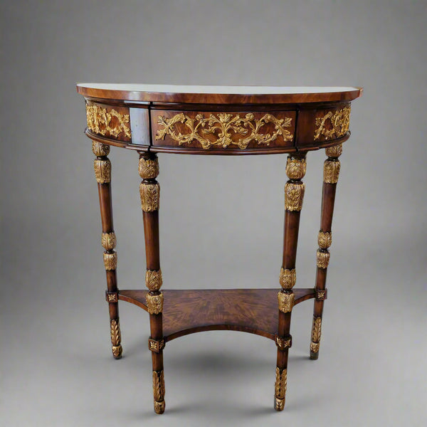 Petite Demi-Lune Console - Mahogany