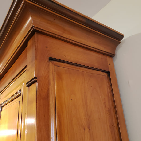 Louis Philippe Two Corps Cabinet- Cherry Deco