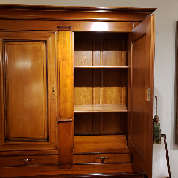 Louis Philippe Two Corps Cabinet- Cherry Deco