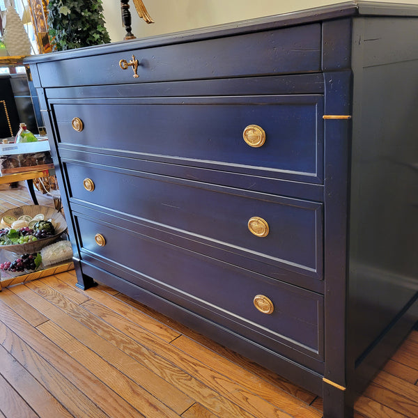 Directoire Chest of Drawer - Finished in Bleu Gabriel