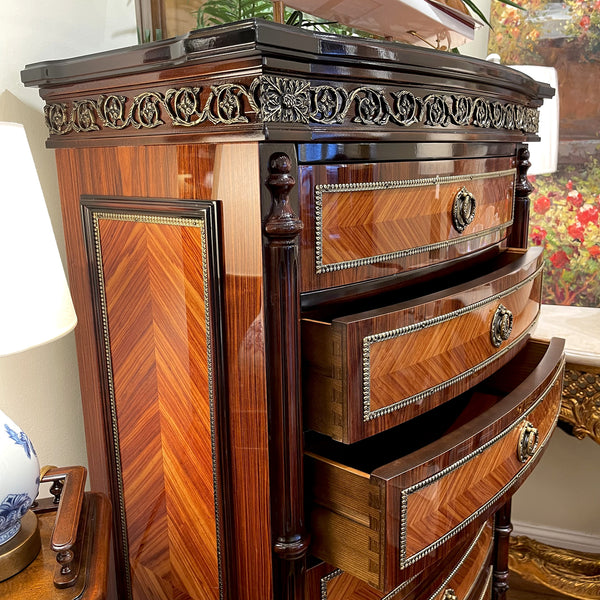 Louis XVI Semainier Seven Drawers Rosewood