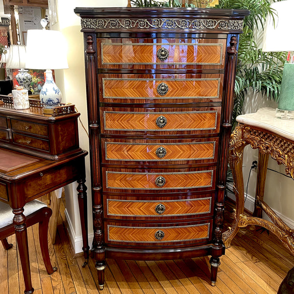 Louis XVI Semainier Seven Drawers Rosewood