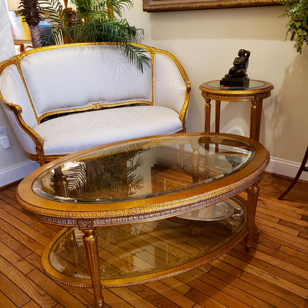 Louis XVI Coffee Table - Gold Leaf