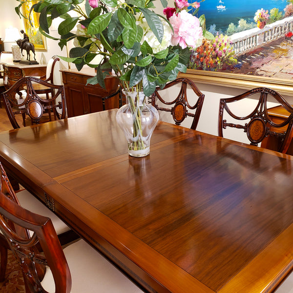 Directoire Rectangular Dining Table - Cherry Deco