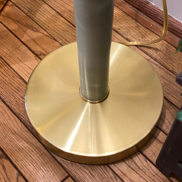 Jade & Brass Floor Lamp