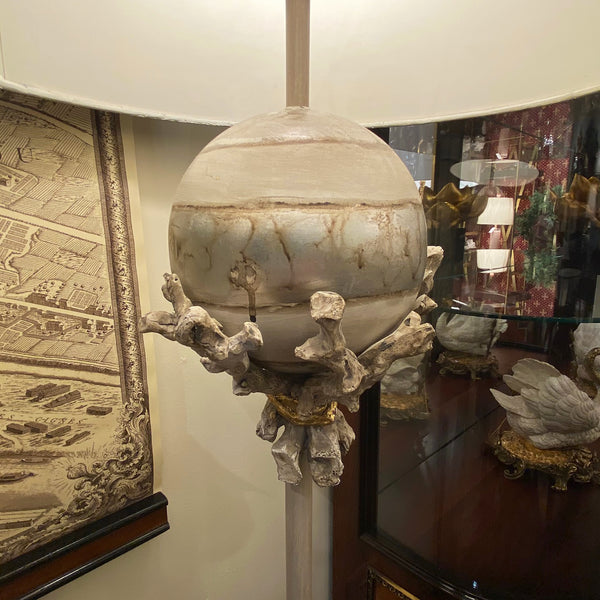 Silver Leaf Floor Lamp