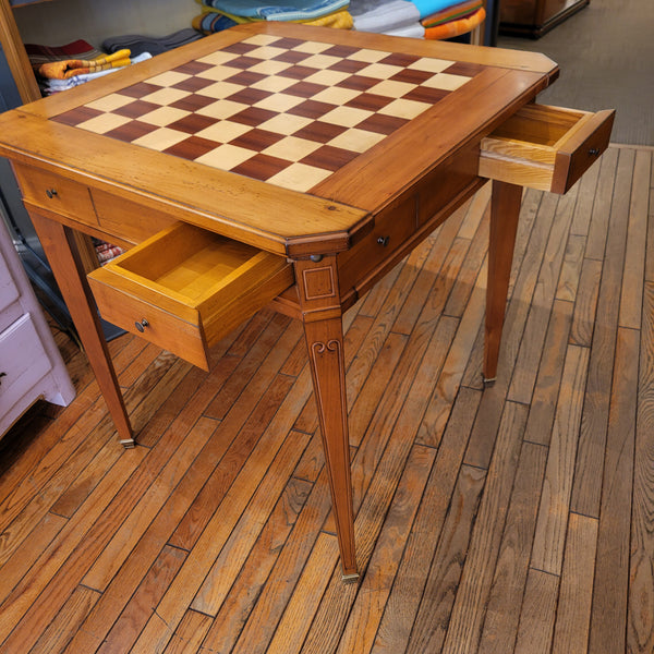 Directoire Game Table  - Cherry Wood