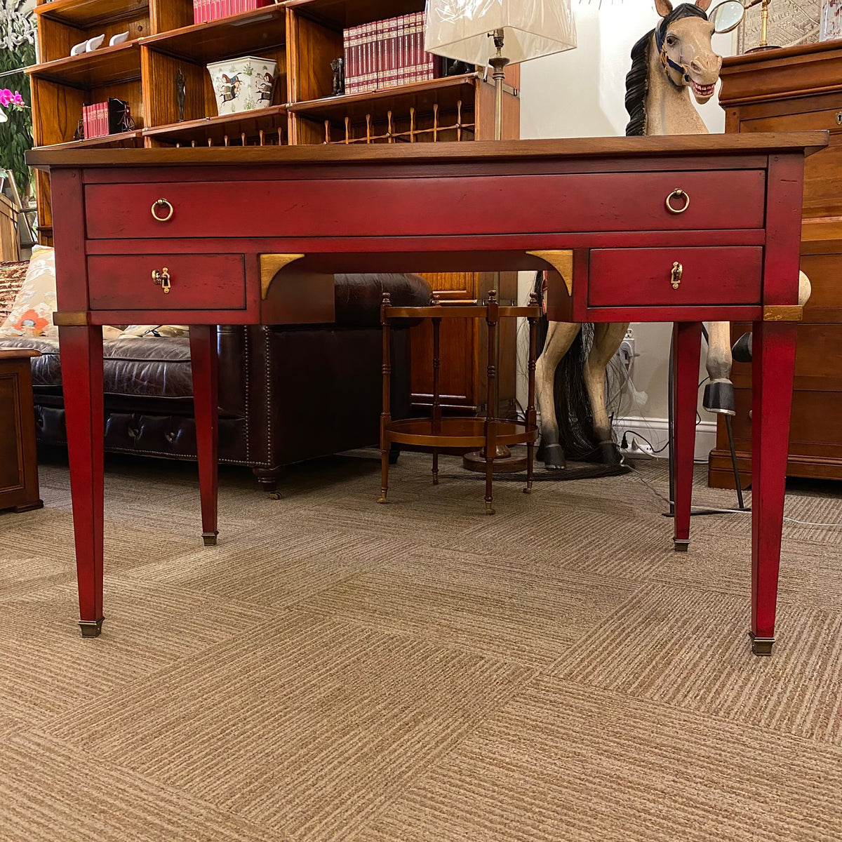 Petite Secretary Desk - Solid Cherry Wood – Tradition De France