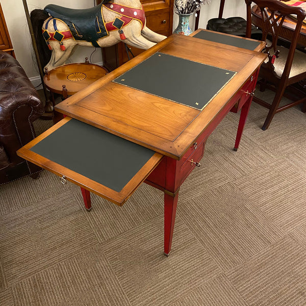 Directoire Solid Cherry Writing Desk - Crimson Red