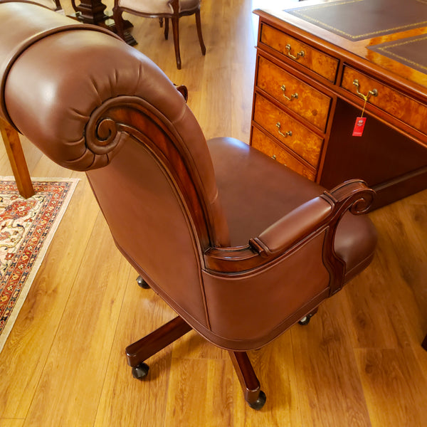 Tufted Leather Office Chair