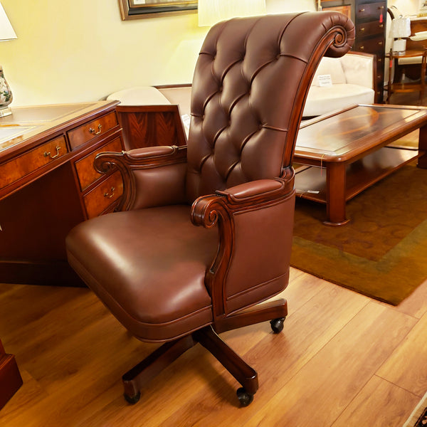 Tufted Leather Office Chair