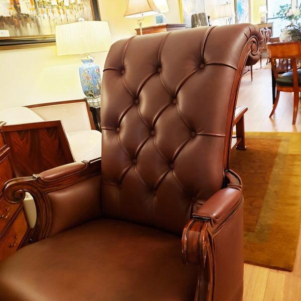 Tufted Leather Office Chair