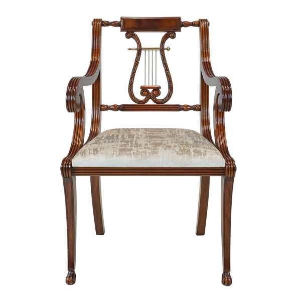 Lyre End Chair - White