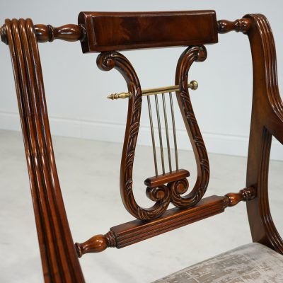 Lyre End Chair - White