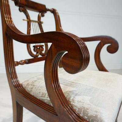 Lyre End Chair - White