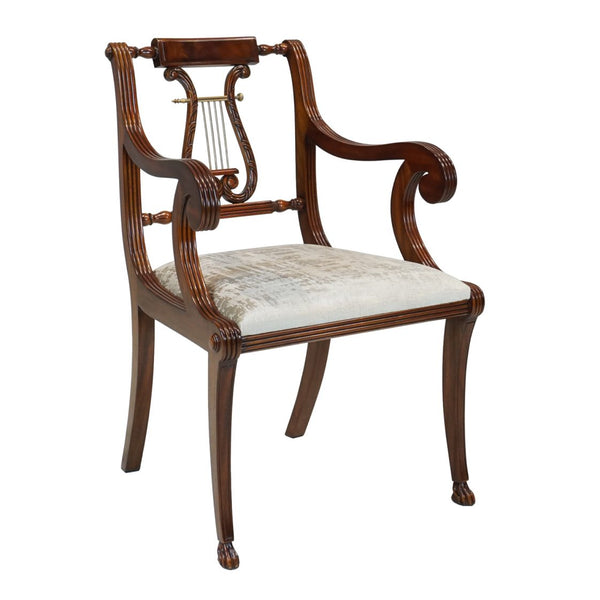 Lyre End Chair - White
