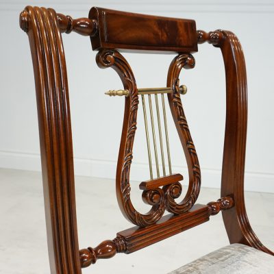 Lyre Side Chair - White