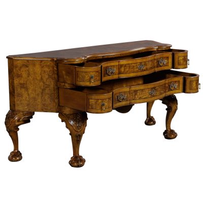 Traditional Ash Wood Hand Carved Sideboard