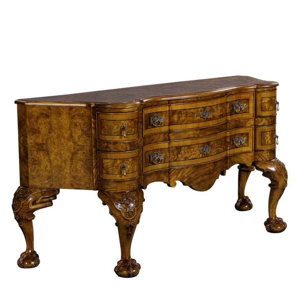 Traditional Ash Wood Hand Carved Sideboard