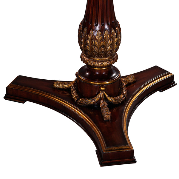 Round Dining Table - Mahogany with Inlay Table Top