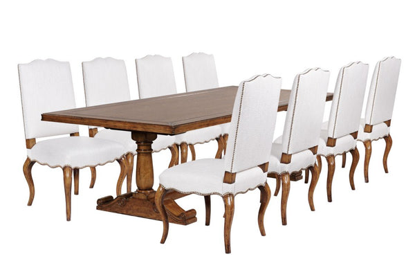 French Country Oak Dining Table - Large