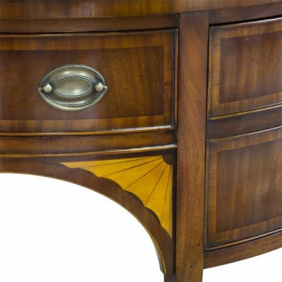 Directoire Demi-Lune Sideboard in Mahogany Finish