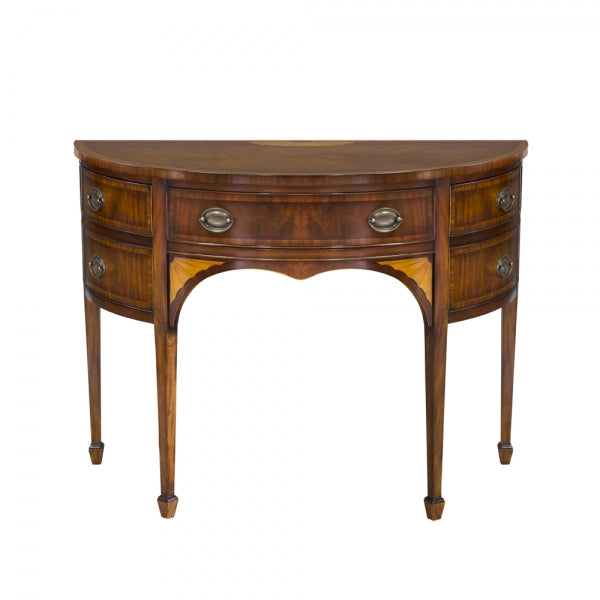 Directoire Demi-Lune Sideboard in Mahogany Finish