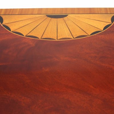Directoire Demi-Lune Sideboard in Red Mahogany Finish