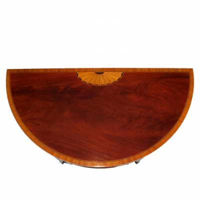 Directoire Demi-Lune Sideboard in Red Mahogany Finish