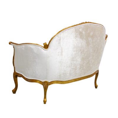 *Louis XV Bordeaux Loveseat - Ivory
