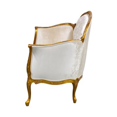 *Louis XV Bordeaux Loveseat - Ivory