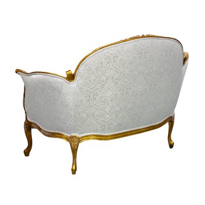 Louis XV Bordeaux Loveseat - Pastel