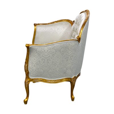 Louis XV Bordeaux Loveseat - Pastel