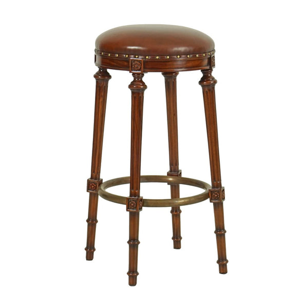 Louis XVI Bar or Counter Top Stool - Marron