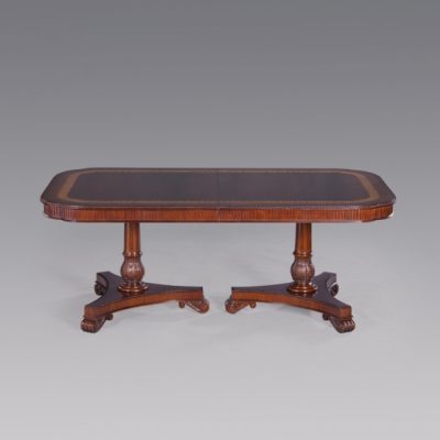 Double Pedestal Dining Table Dominique