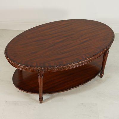 Louis XVI Coffee Table - Solid Wood Top